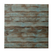 Keramik Tile Rustic Wood Blue Fliese (Vorderseite)