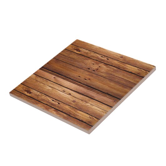 Keramik Tile Rustic Wood Orange Fliese (Seite)