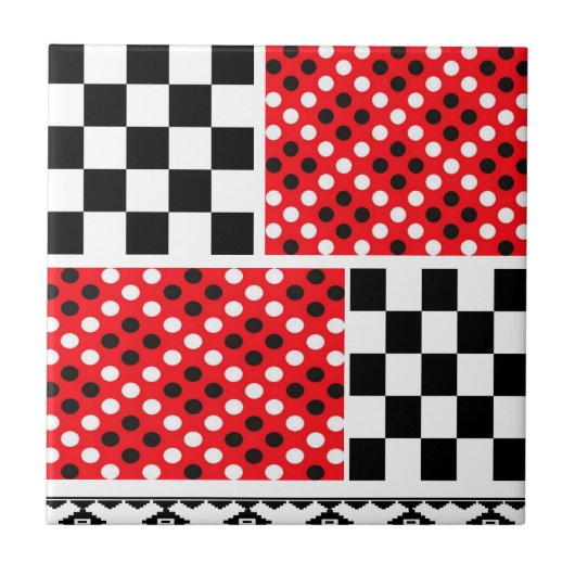 Keramik Tile Rustikal Rot Abstrakt Fliese (Vorderseite)