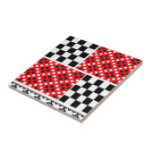 Keramik Tile Rustikal Rot Abstrakt Fliese (Seite)