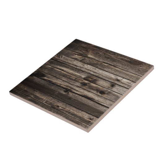 Keramik Tile Rustikales Dunkles Holz Fliese (Seite)