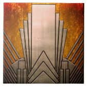 Keramik Tile - Sangria Art Deco Fliese (Vorderseite)
