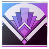 Keramik Tile - Sangria Art Deco Ventilator Design  Fliese (Vorderseite)