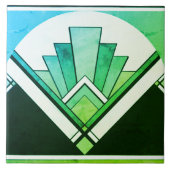 Keramik Tile - Sangria Art Deco Ventilator Design  Fliese (Vorderseite)