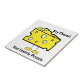 Keramik Tile Say Käse Pizzeria Lieblings Pizza Fliese (Seite)