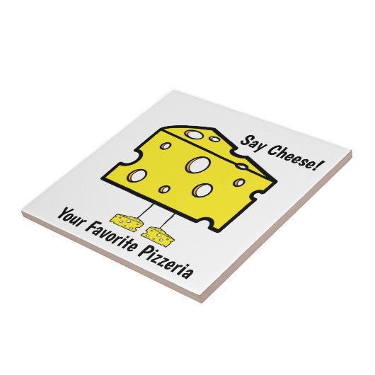 Keramik Tile Say Käse Pizzeria Lieblings Pizza Fliese (Seite)