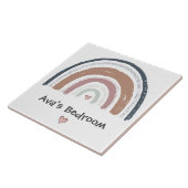 Keramik Tile - Schlafzimmertür - Regenbogendesign Fliese (Seite)