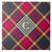 Keramik Tile - Schottische Tartan Initial Fliese (Vorderseite)