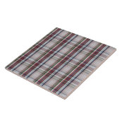 Keramik Tile - Scottish Tartan Red Blue Green Fliese (Seite)