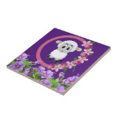 Keramik Tile Sheep Lila Fliese (Seite)