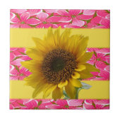 Keramik Tile Sonnenblume Fliese (Vorderseite)