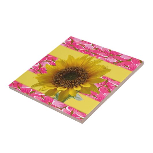 Keramik Tile Sonnenblume Fliese (Seite)