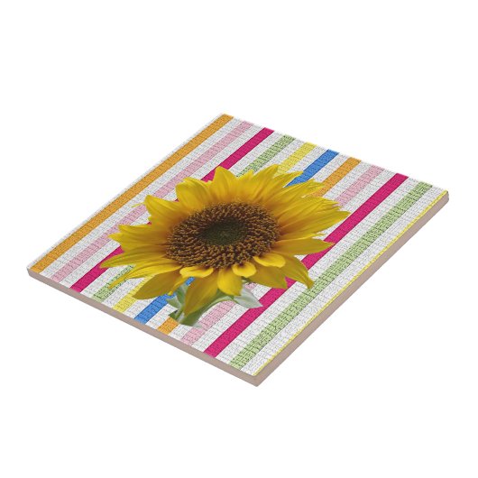 Keramik Tile Sonnenblume Fliese (Seite)