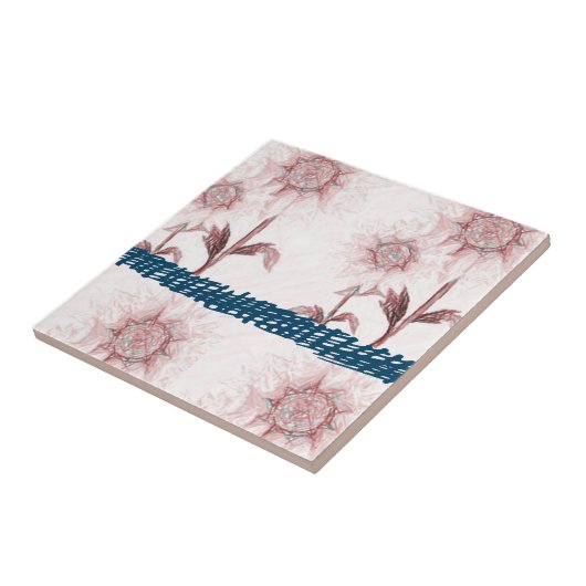 Keramik Tile Sonnenblume Fliese (Seite)