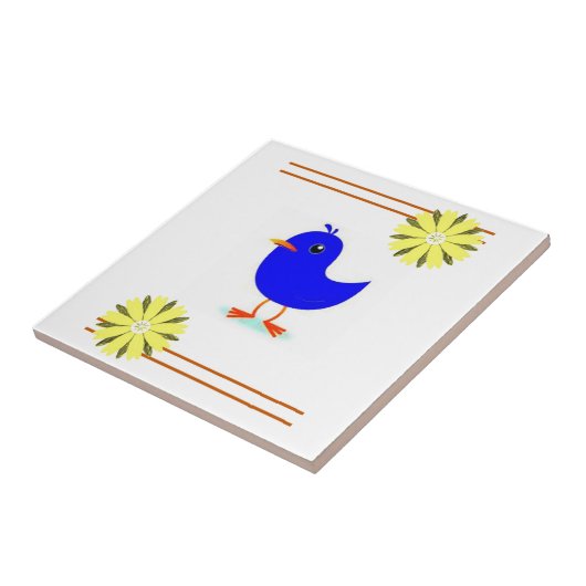 Keramik Tile Sonnenblume Fliese (Seite)