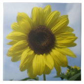 Keramik Tile - Sonnenblumen Summer Sky Fliese (Vorderseite)