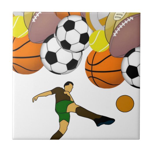 Keramik Tile Sports Fliese (Vorderseite)