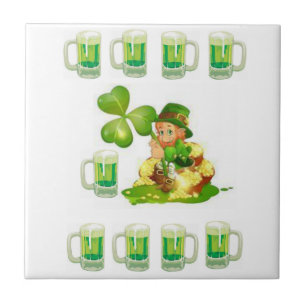 Keramik Tile St. Patricks Day Fliese