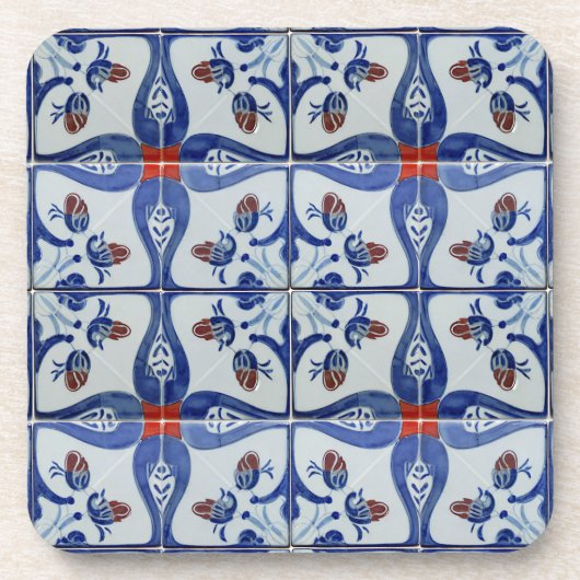 Keramik Tile Style Muster Getränkeuntersetzer (Vorderseite)