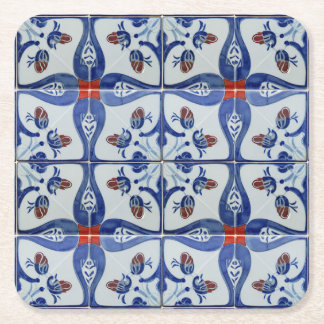 Keramik Tile Style Muster Rechteckiger Pappuntersetzer
