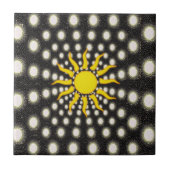 Keramik Tile Sun Fliese (Vorderseite)