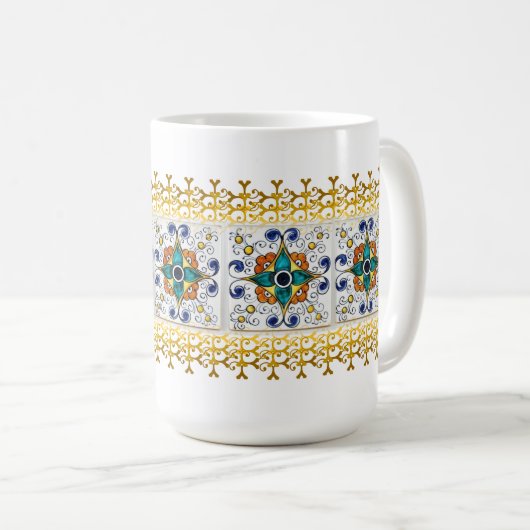 Keramik Tile Tasse (VorderseiteRechts)
