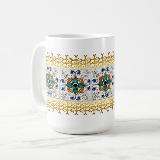 Keramik Tile Tasse (Vorderseite Links)