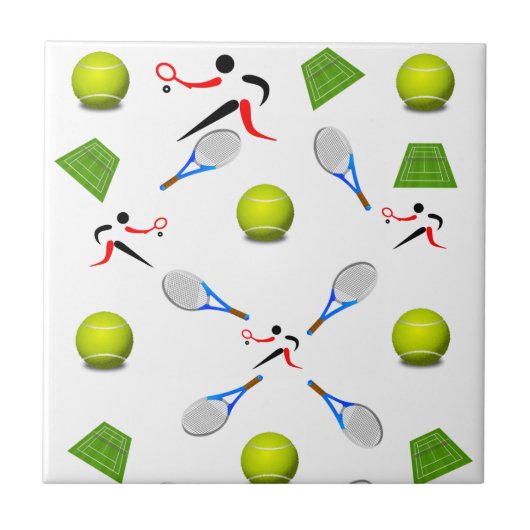 Keramik Tile Tennis Fliese (Vorderseite)