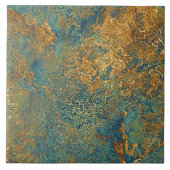 Keramik Tile - texturierter Rost gefärbt Fliese (Vorderseite)