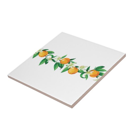 Keramik Tile/Trivet-Citrus Keramik Tile Fliese (Seite)