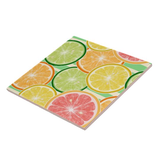 Keramik Tile/Trivet-Citrus Keramik Tile Fliese (Seite)