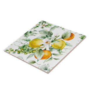 Keramik Tile/Trivet-Citrus Keramik Tile Fliese