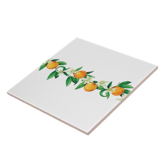 Keramik Tile/Trivet-Citrus Keramik Tile Fliese (Seite)