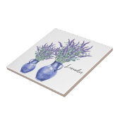 Keramik Tile/Trivet-Floral Lavendel Fliese (Seite)