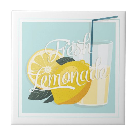Keramik Tile/Trivet-Lemonade Keramik Tile Fliese (Vorderseite)