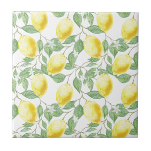 Keramik Tile/Trivet Lemons Fliese