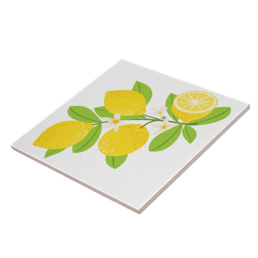 Keramik Tile/Trivet-Lemons Keramik Tile Fliese (Seite)