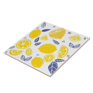 Keramik Tile/Trivet-Lemons Keramik Tile Fliese