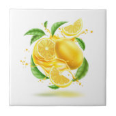 Keramik Tile/Trivet-Lemons Keramik Tile Fliese (Vorderseite)
