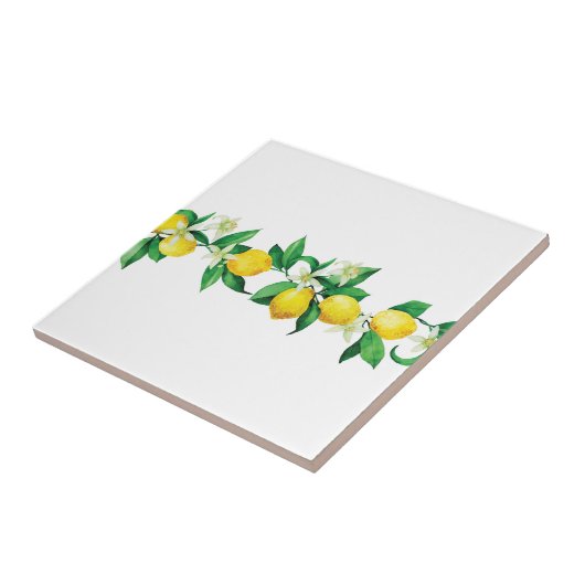 Keramik Tile/Trivet-Lemons Keramik Tile Fliese (Seite)