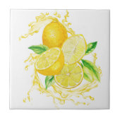 Keramik Tile/Trivet-Lemons Keramik Tile Fliese (Vorderseite)