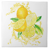 Keramik Tile/Trivet-Lemons Keramik Tile Fliese (Vorderseite)