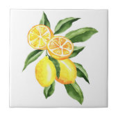 Keramik Tile/Trivet-Lemons Keramik Tile Fliese (Vorderseite)