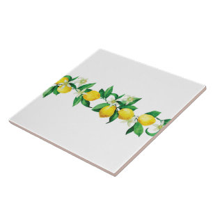 Keramik Tile/Trivet-Lemons Keramik Tile Fliese