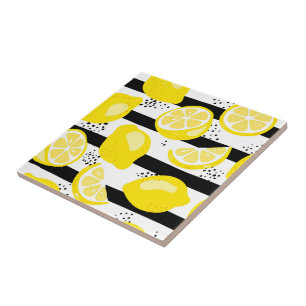 Keramik Tile/Trivet-Lemons Keramik Tile Fliese