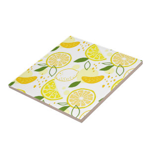 Keramik Tile/Trivet-Lemons Keramik Tile Fliese