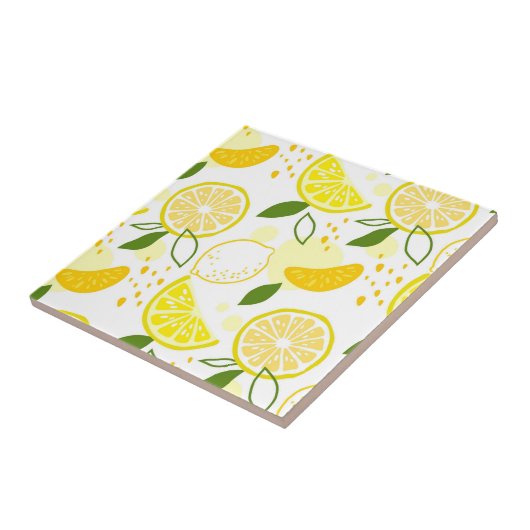 Keramik Tile/Trivet-Lemons Keramik Tile Fliese (Seite)