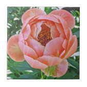 KERAMIK TILE/TRIVET MIT PINKSPRITZE FLIESE (Vorderseite)