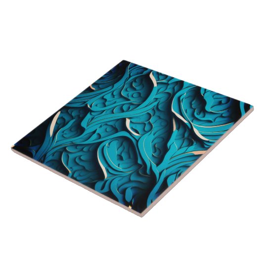 Keramik Tile " Türkische Waves IV" Fliese (Seite)