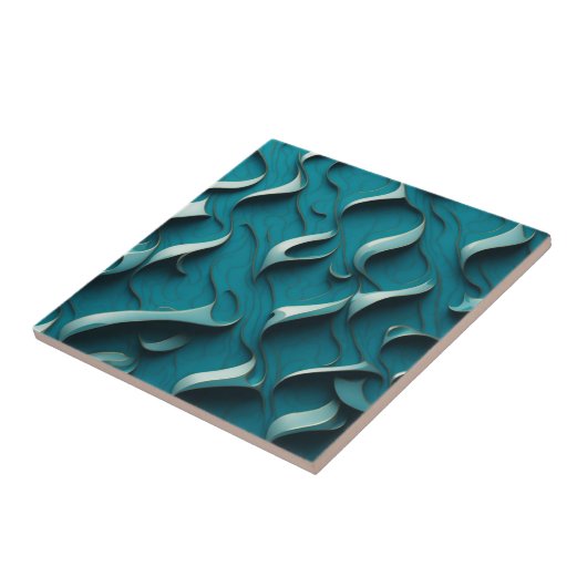 Keramik Tile " Türkiswaves " Fliese (Seite)